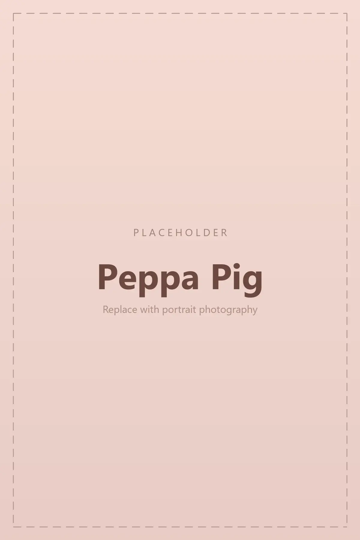 Peppa Pig themed birthday backdrop with balloons, character cut-outs and a personalised name sign