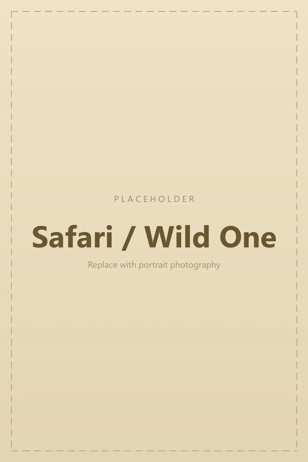 Safari / Wild One themed birthday backdrop with balloons, character cut-outs and a personalised name sign